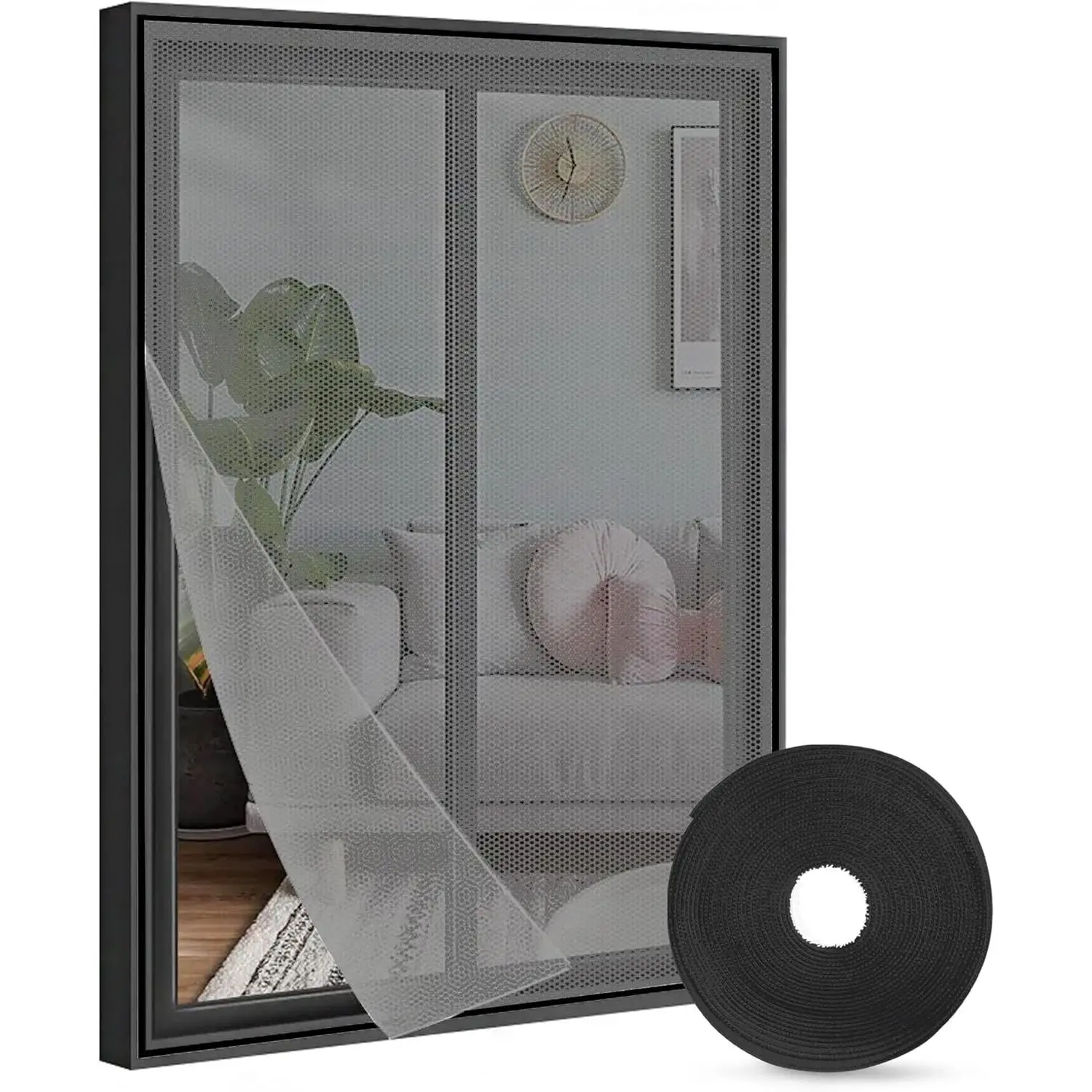 C.A | Mosquitera Adhesiva para Ventanas 🪟 | Malla Recortable y Ajustable | Protección contra Mosquitos e Insectos
