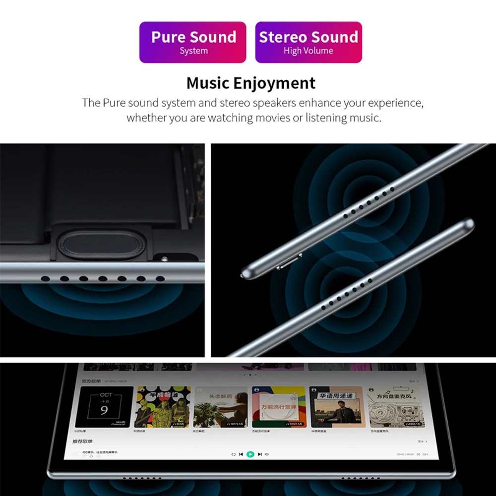 Teclast P20HD Tablet 10,1 Pulgadas Pantalla IPS Resolución 1920*1200, Procesador Octa-Core Unisoc, 4GB RAM + 64GB Almacenamiento, Batería 6000mAh, Compatible con Red 4G 3
