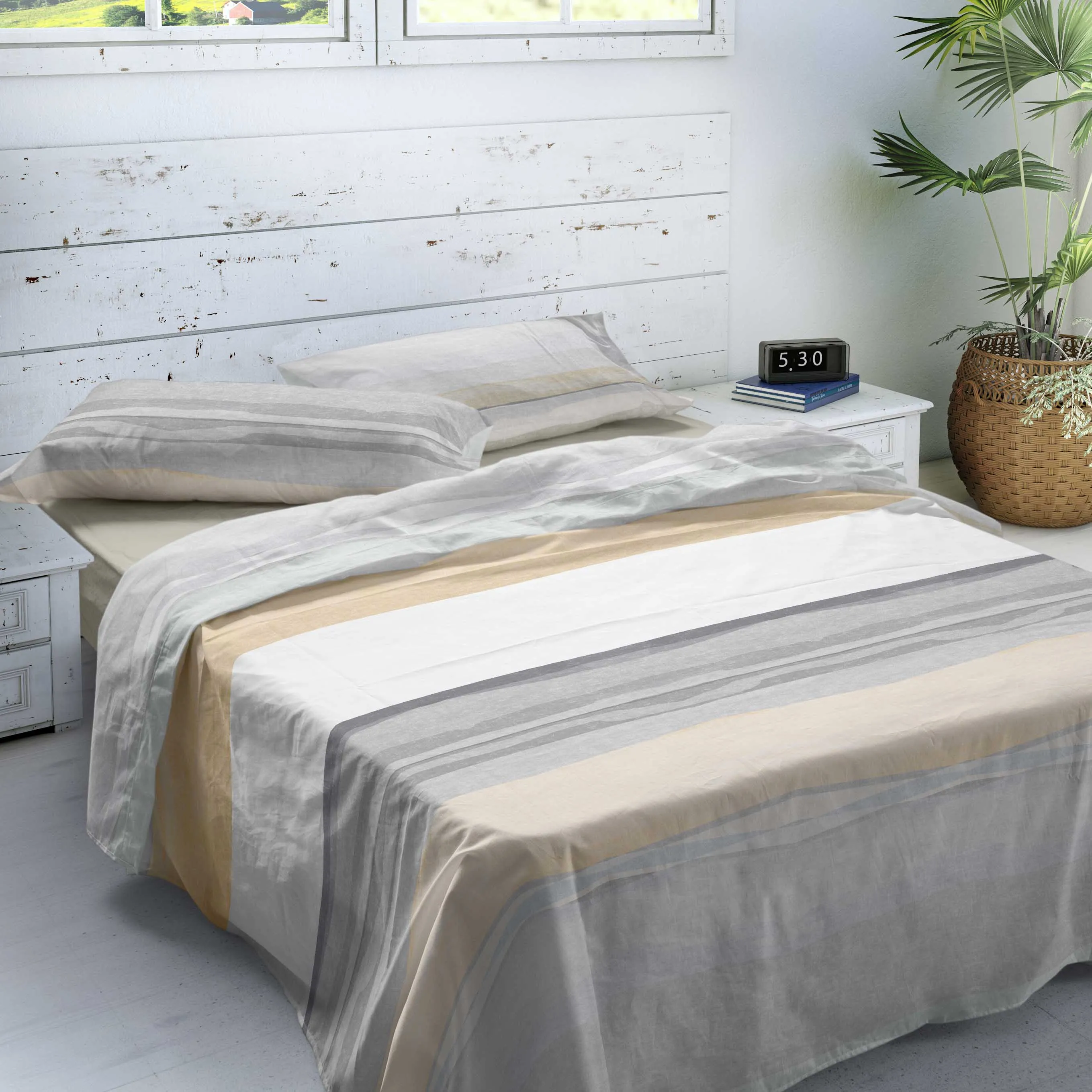 NATURALS - Juego de Sábanas Estampadas 3/4 Piezas Otoño Invi