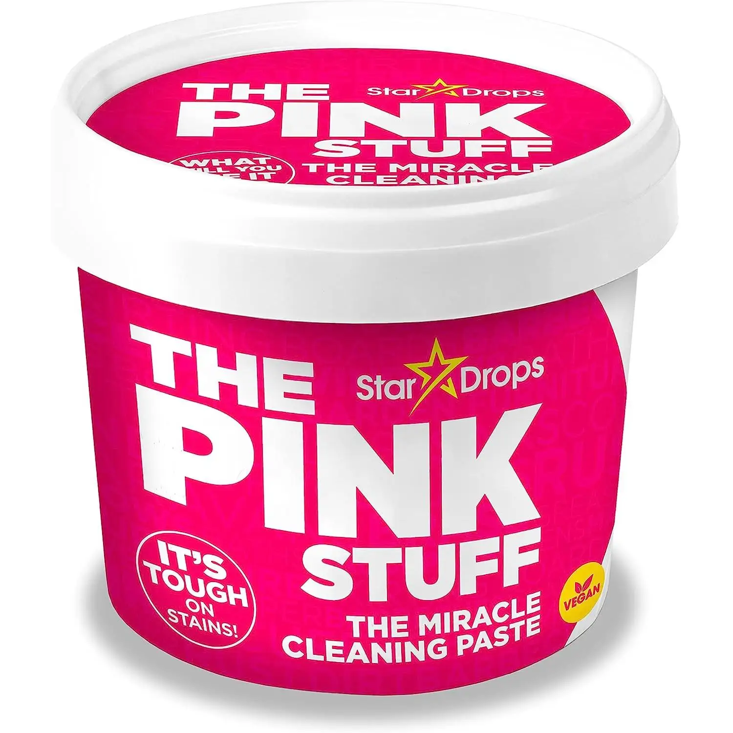 The Pink Stuff Stardrops miraculous cleansing paste for cleaning all kinds of surfaces, 850g leaves surfaces, glass, garden furniture and The like shiny and clean, and in addition it is based on natural 100% ingredients. Ditrilocu