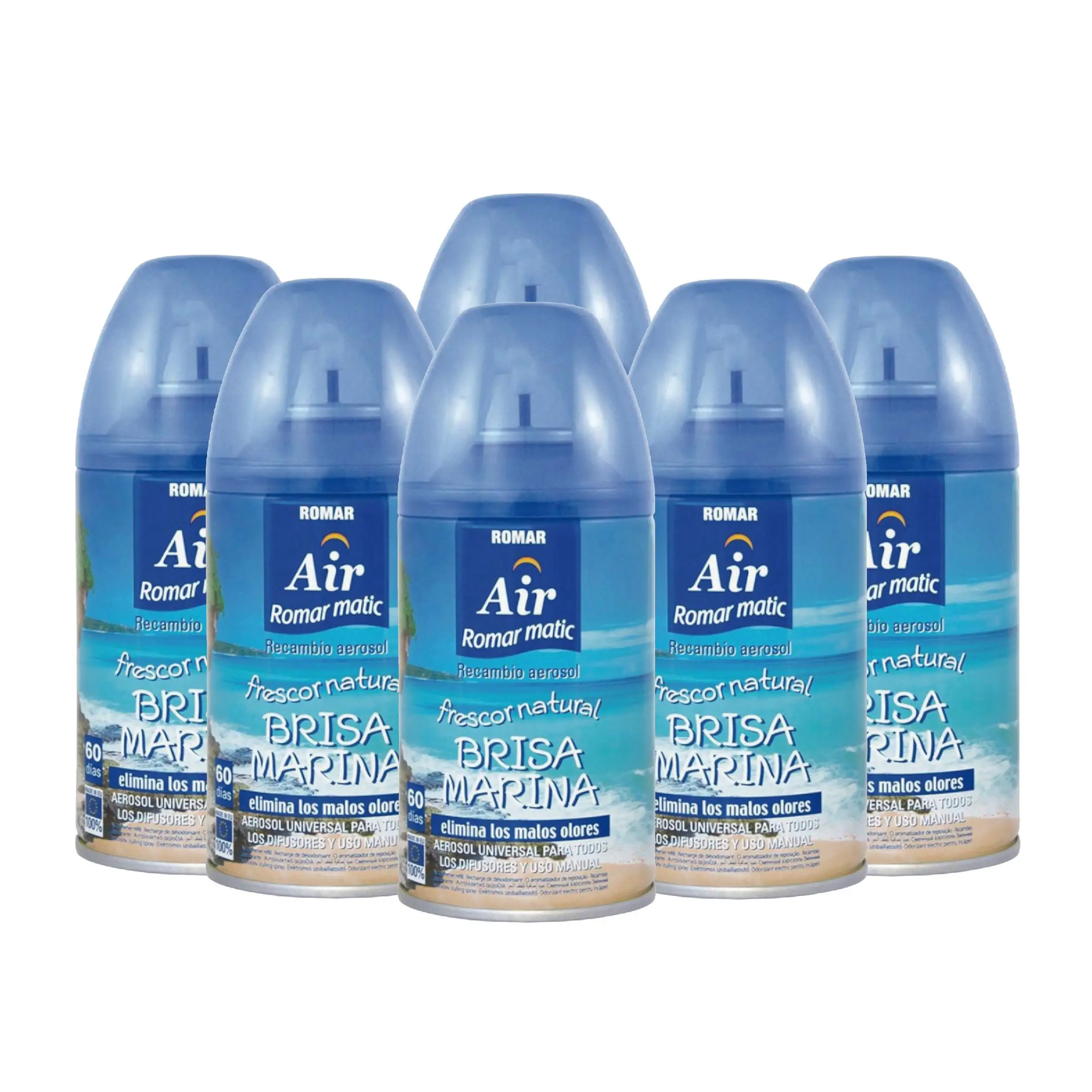 Freshener Natural-replacement Aerosol for all diffusers and Manual use. Eliminates bad odors. More than 50 different Aromas available-fresh and pleasant smells | Mikomika | Fresh air | Romar (AM-003)