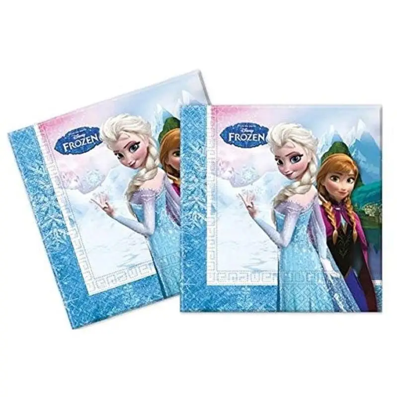 Colorbaby Servilletas Frozen 33 Cm - Pack 20 Unidades - Calidad Premium