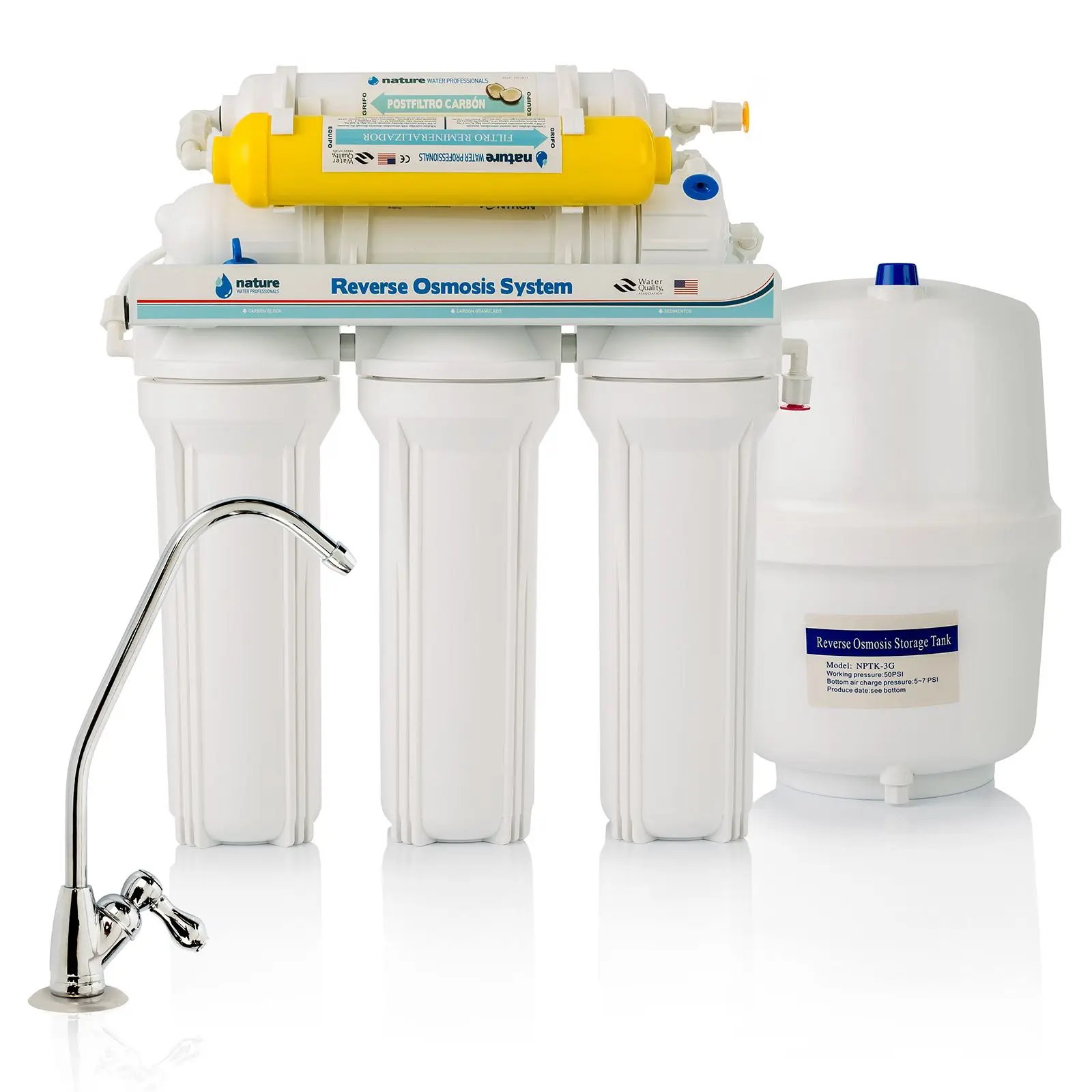 NATURE WATER PROFESSIONALS reverse OSMOSIS equipment 6 stages STANDARD