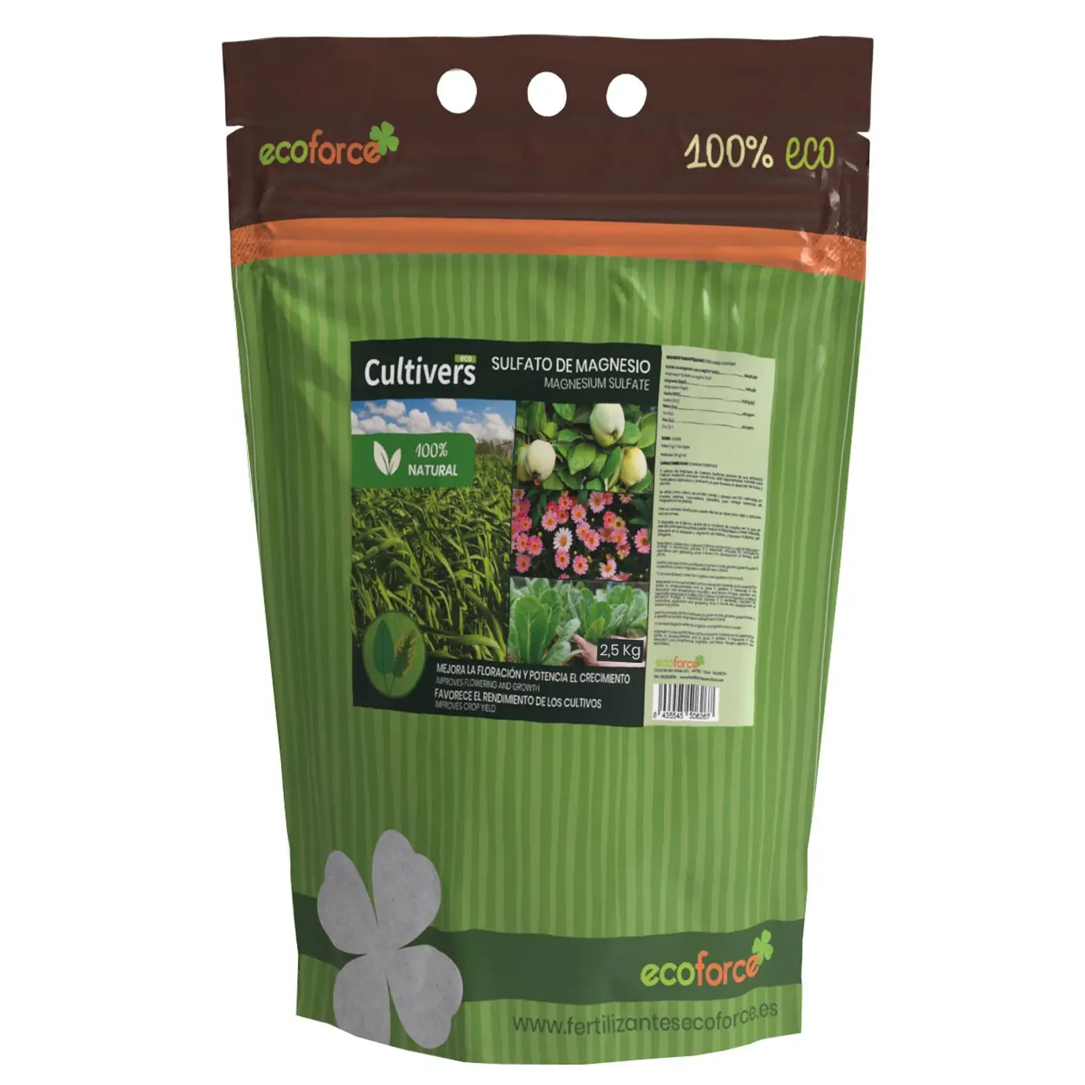 CULTIVERS Sulfato de Magnesio Ecológico 2,5 kg