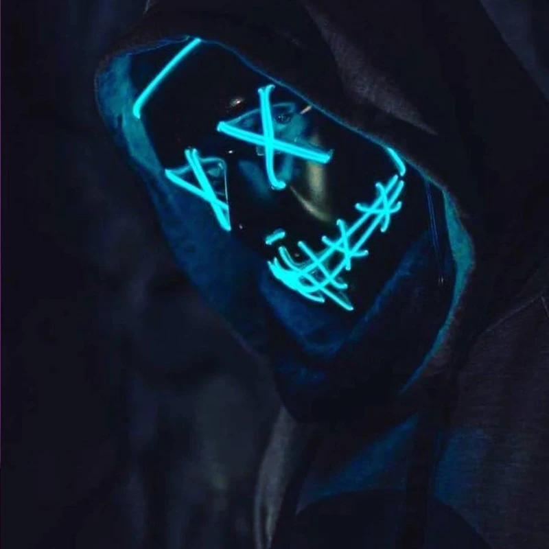 LED purge mask | Light mask for Halloween purge | Led mask for parties