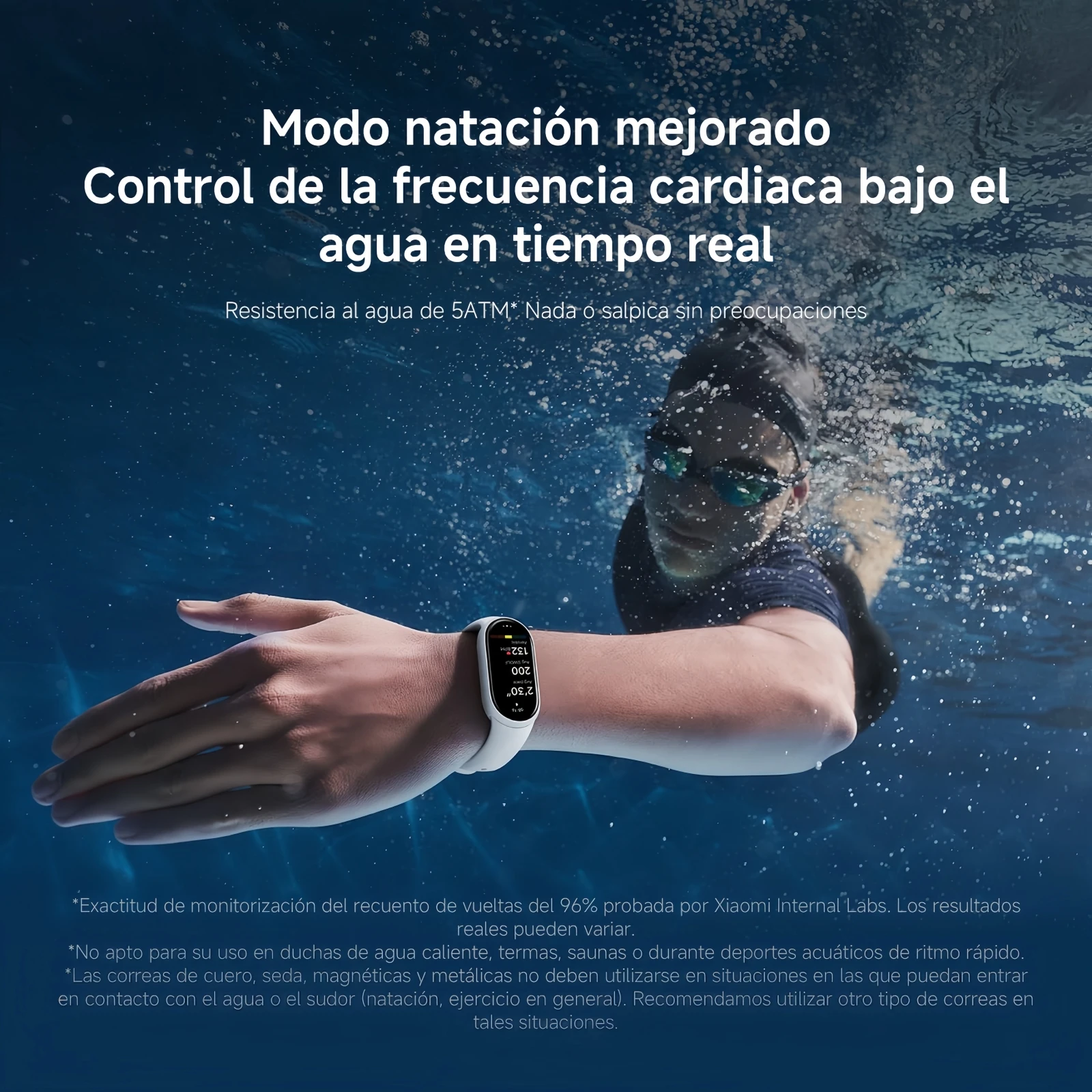 Xiaomi Smartband 10 - AMOLED 1.72" Smart Bracelet with HyperOS 2.0, Health/Sleep Monitoring, 150+ Sports Modes, 5ATM Water Resistant, Fast Charging, Compatible with Android & iOS, Perfect for Active Lifestyles