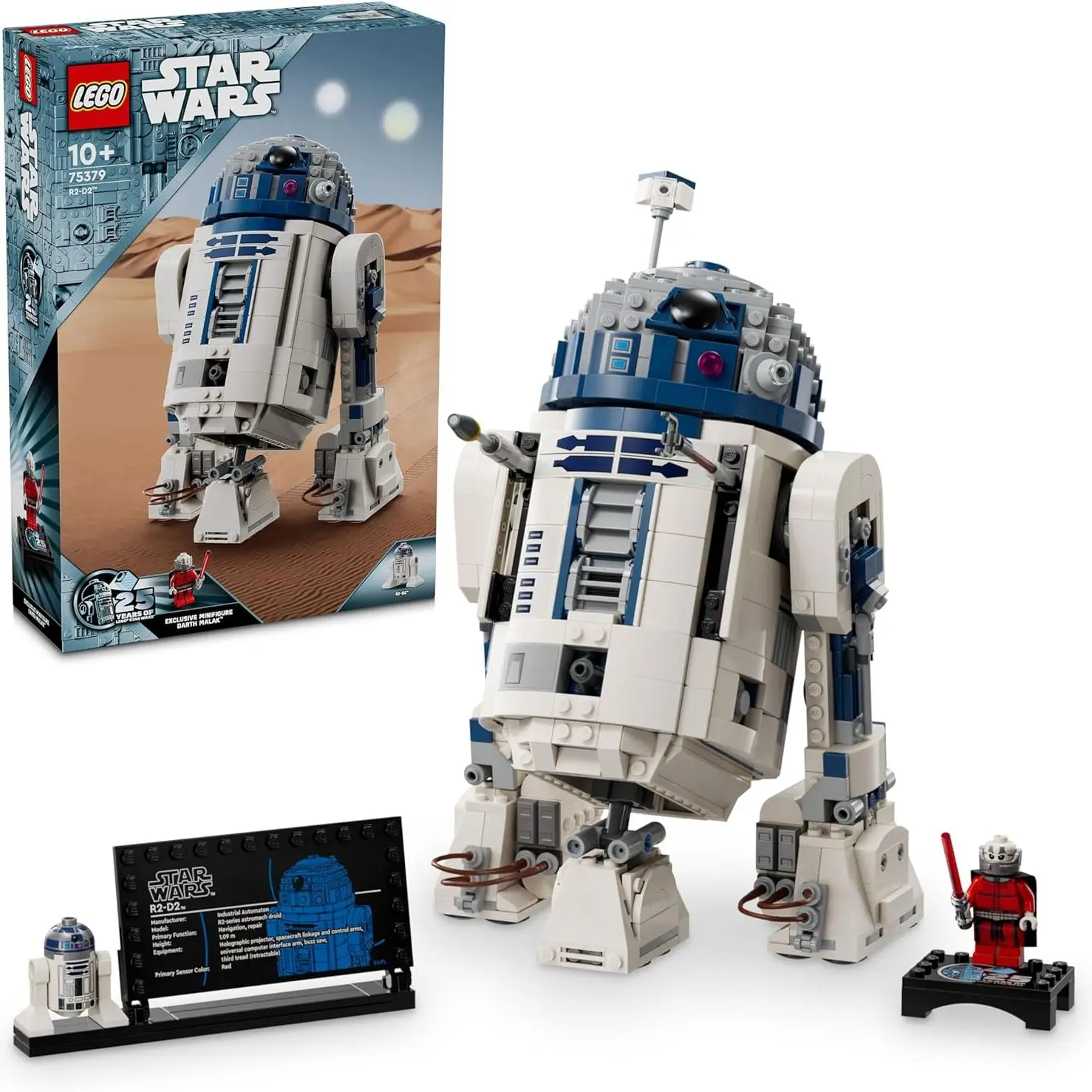 LEGO 75379 Star Wars R2-D2 Figura Articulada de Droide de Juguete, Maqueta de Colección de Personaje