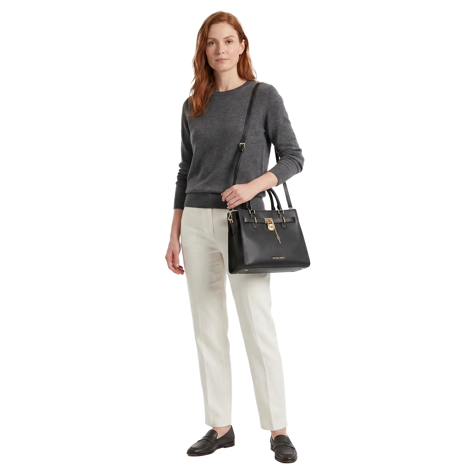 Michael Kors-Bolso Mujer Satchel Hamilton de Piel 35T1GHMS2L