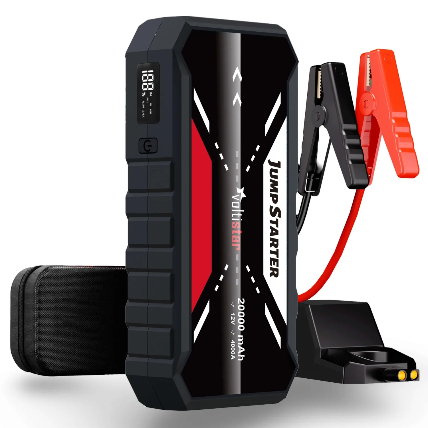 ARRANCADOR DE COCHE 20000MAH INTELIGENTE HASTA 8L GASOLINA Y 5L DIESEL