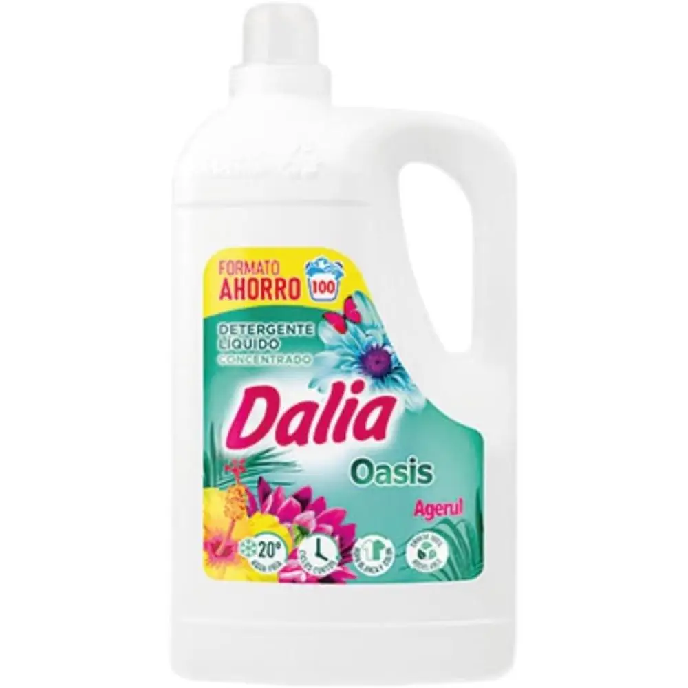 DALIA Oasis Detergente Líquido 5L – 100 Lavados – Pack 2 Unidades