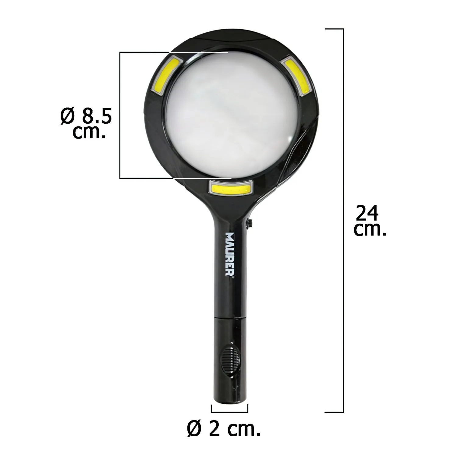 SANCO STORE - MAURER Lupa Con Led 2,5 Aumentos