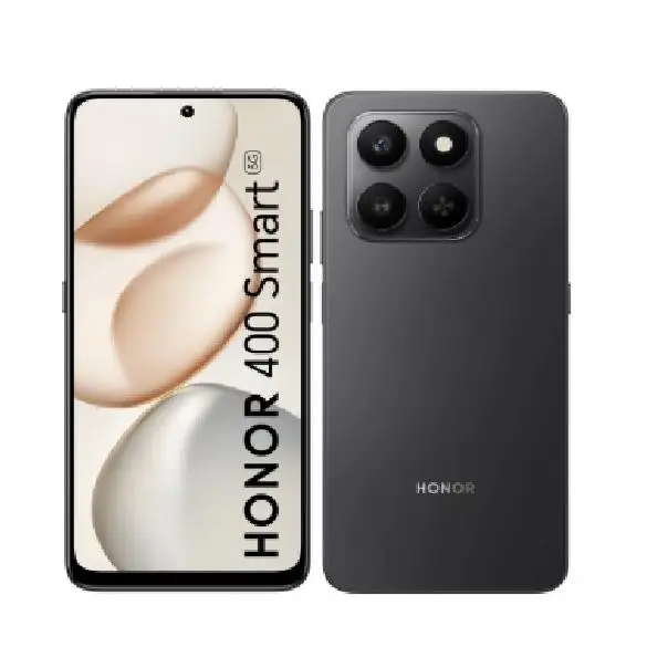 Honor 400 smart 5g, 4+128gb, 6.77", 1610 x 720 pixels, black, national-spanish version, 3-year warranty