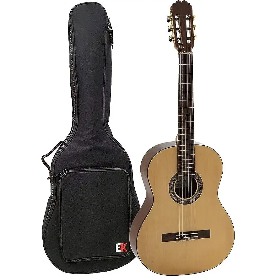 guitarra española con funda Admira Elsa 3/4
