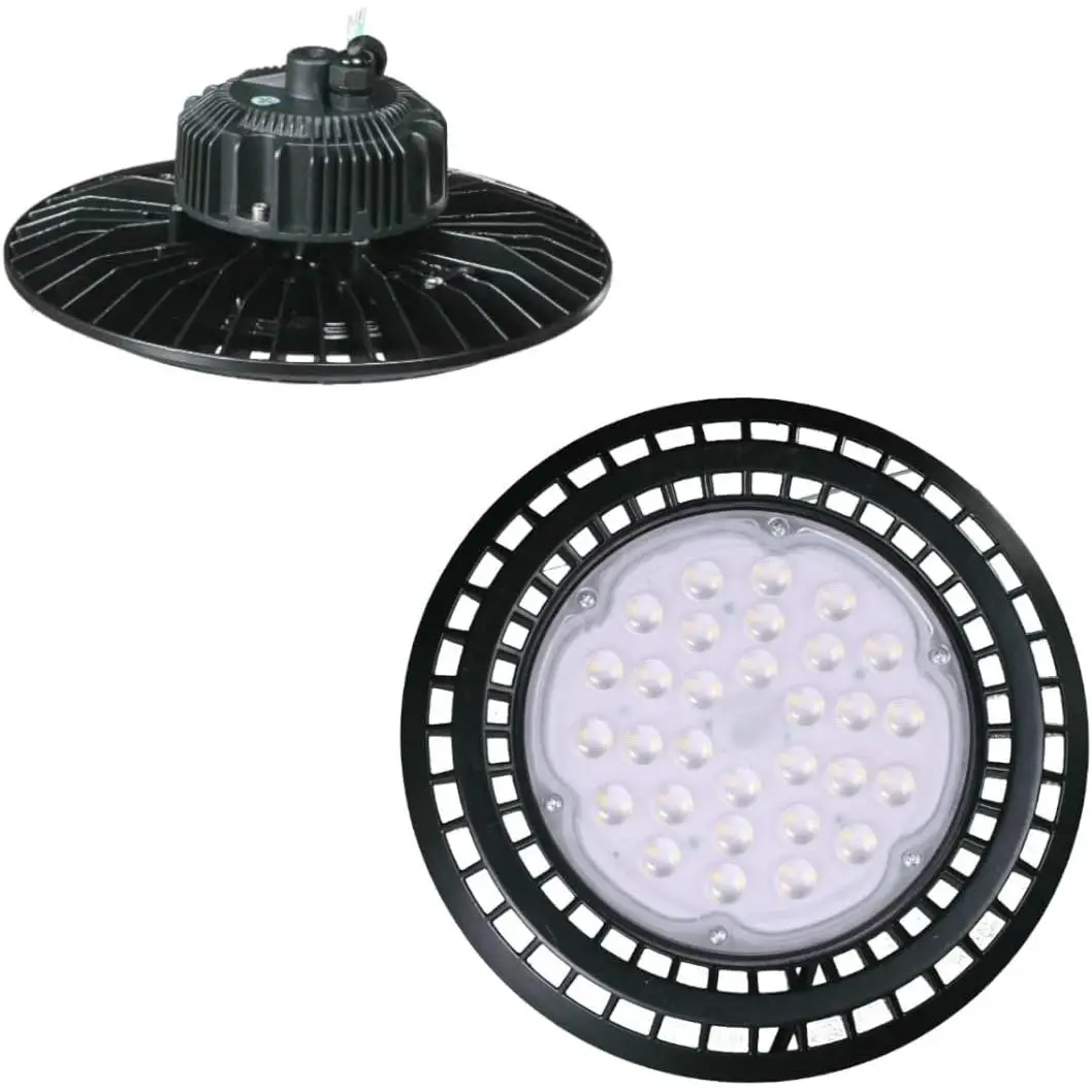 Jandei - Campana Industrial LED UFO 50W Luz Blanca Fría 6000K - PF0,95 - 130 Lm/vatio, 6500lm. Nave Hangar Taller IP65 Interior y Exterior