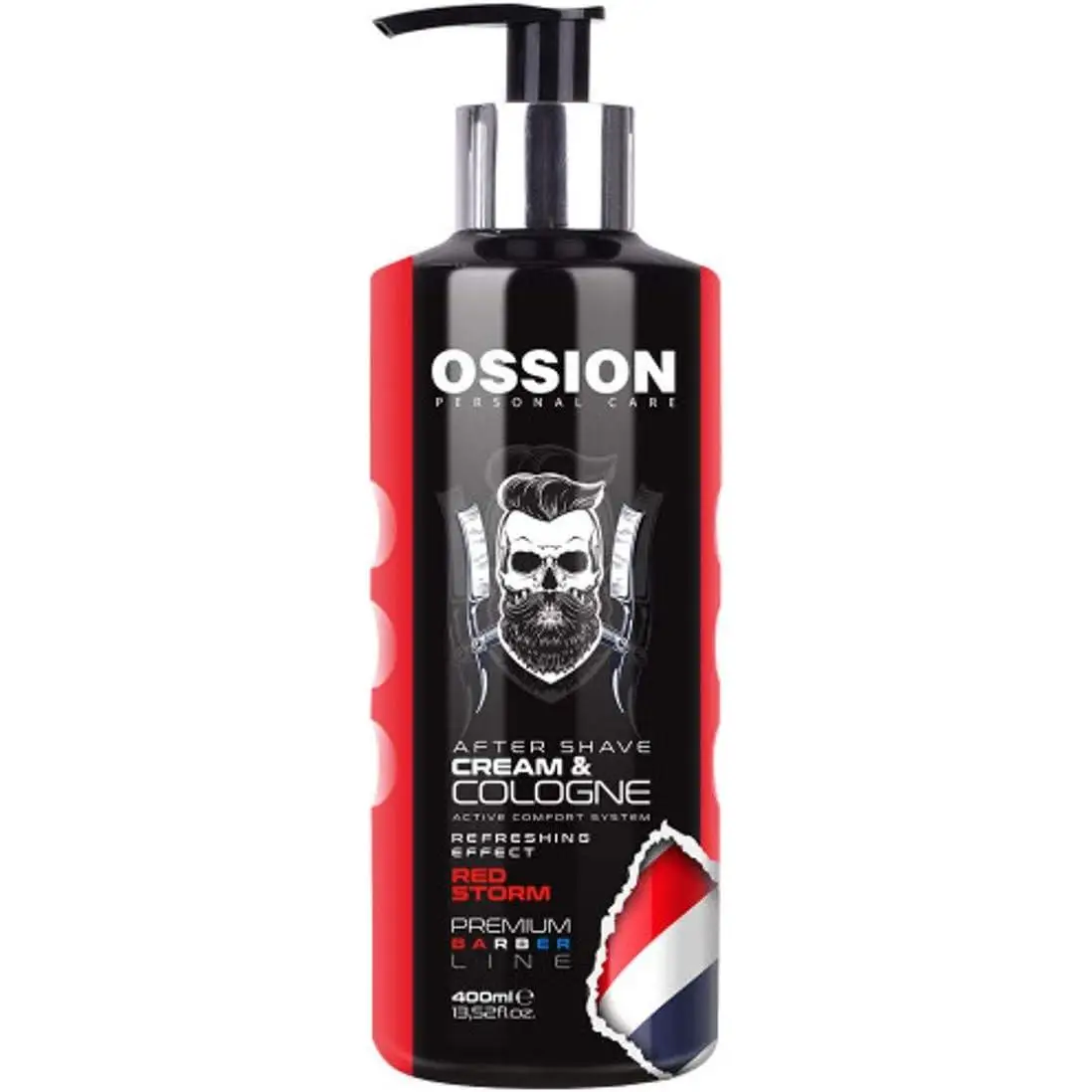 Morfuse Ossion Premium Barber Line Series aftershave cream and Cologne Red Storm 400 ml