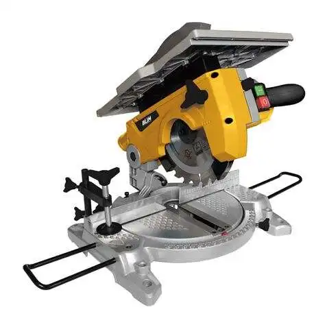Blim sierra ingletadora doble corte 1200w 210mm - velocidad +/- 4500rpm - hoja de 24 dientes - varios accesorios