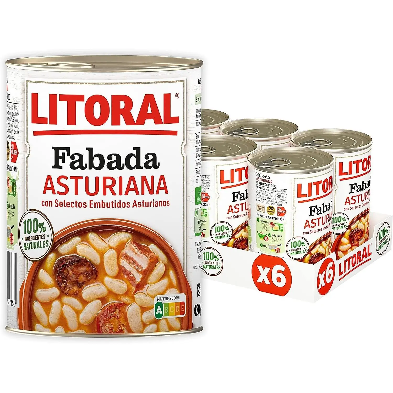 LITORAL Fabada asturiana - Latas 420grs peso neto