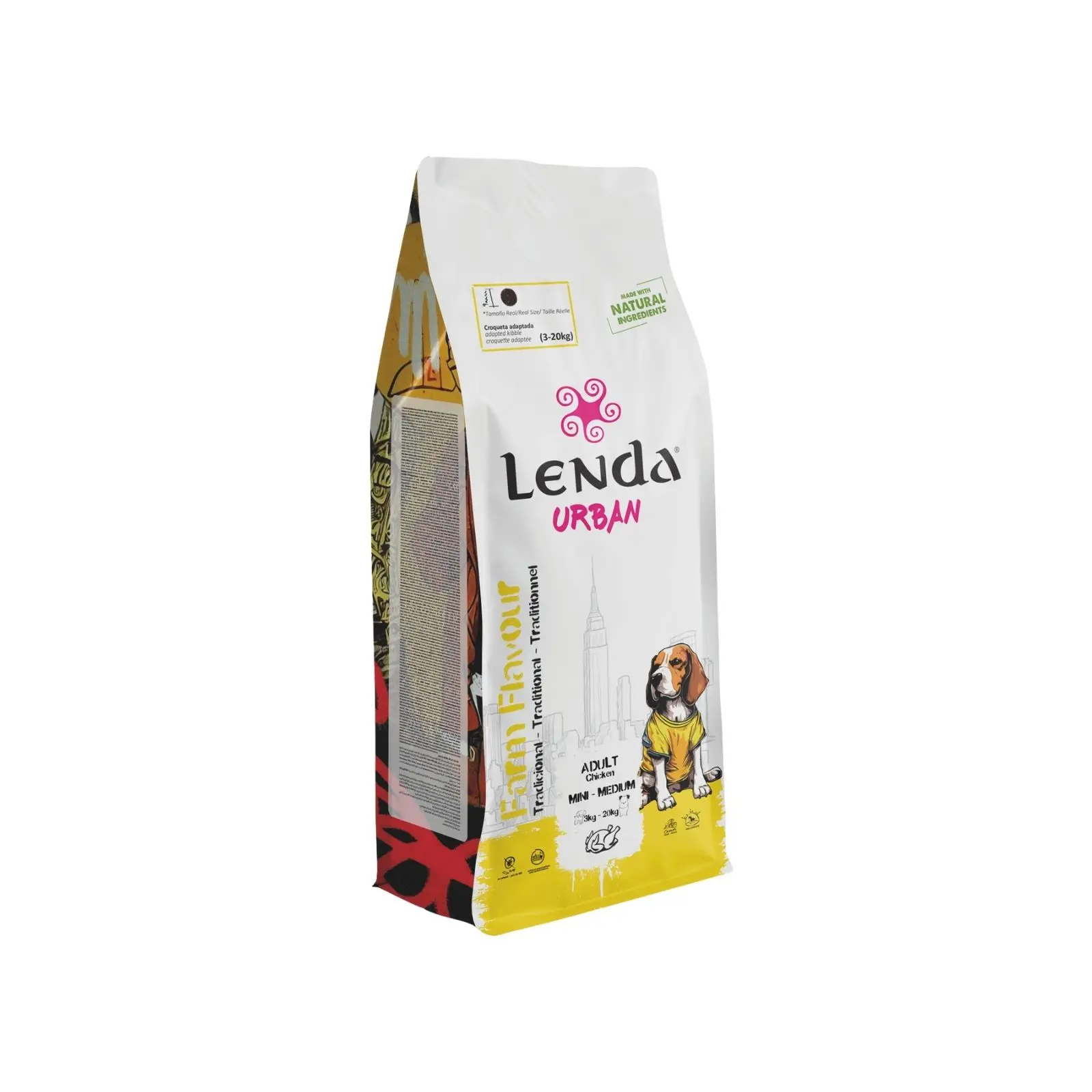 Lenda Urban Farm Pollo  - Pienso Natural para Perros Mini-Medium