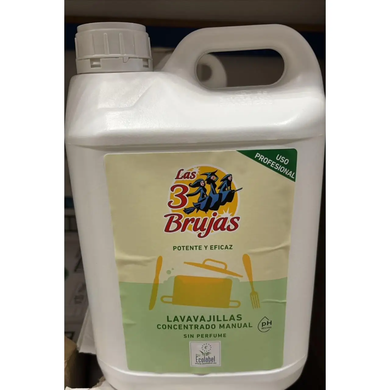 Las 3 brujas lavavajillas concentrado Manual 5l-Sin perfume