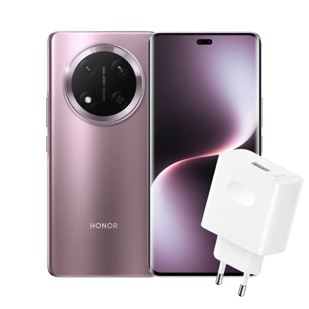 Teléfono - HONOR Magic7 Lite , Versión UE Móvil, 8GB+512GB Smartphone, Titanium Purple, Más resistente. Pura MagIA. | Ultra resistente & A prueba de agua | Hasta 3 días de batería | 108MP Cámara IA