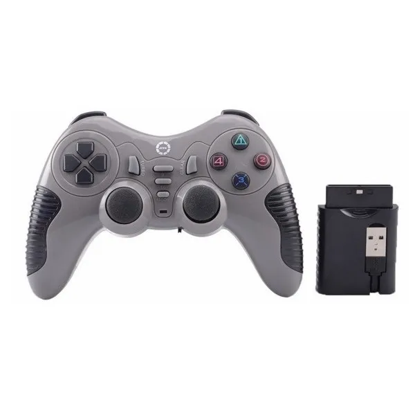 2.4G Wireless USB Dual Shock Controller Game Pad para PC, Sony PS2 PS3 Joystick