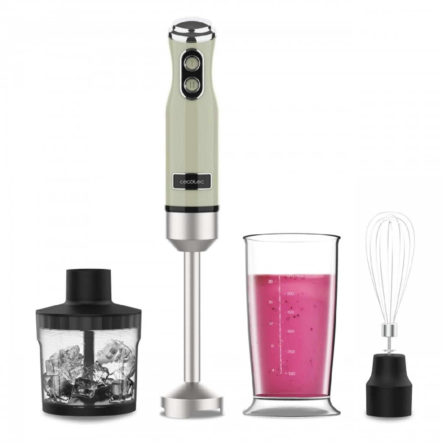 Cecotec hand blender Power retrobreed 1200MAX Cream & Crush