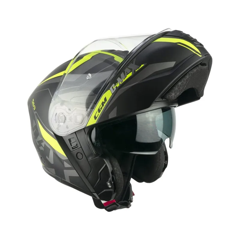 Casco da moto modulare CGM 569g Nero Fluor 22.06