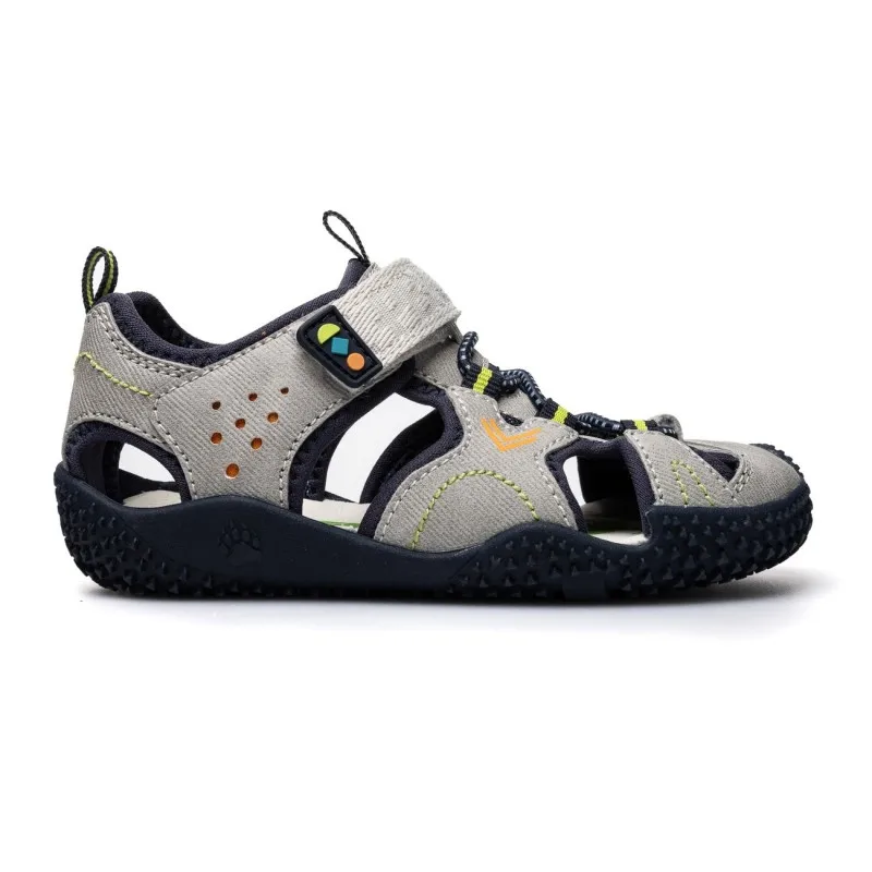 Sandalias planas niño PABLOSKY 985850 SANDALIA DEPORTIVA BAREFOOT GREY-NAVY 37755 26V