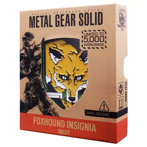 Metal Gear Solid Foxhound Insignia Edición Limitada Lingote