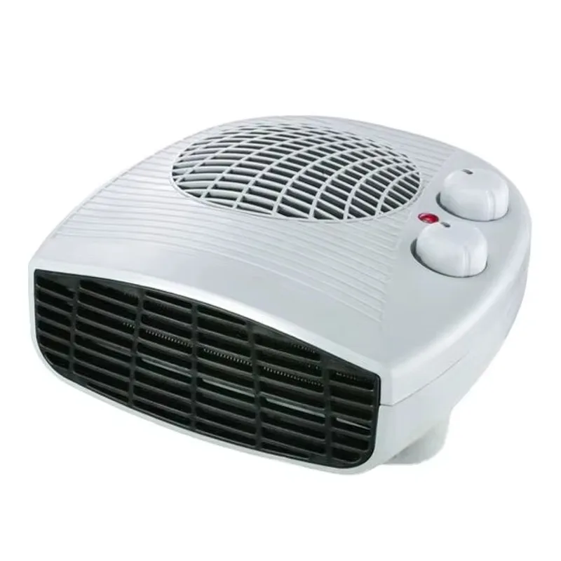 Electric Heater with Adjustable Thermostat, 2000W Low Consumption Bathroom Heater, 2 Heat Levels, Compact Design for Easy Storage, Perfect for Winter and Summer Use.