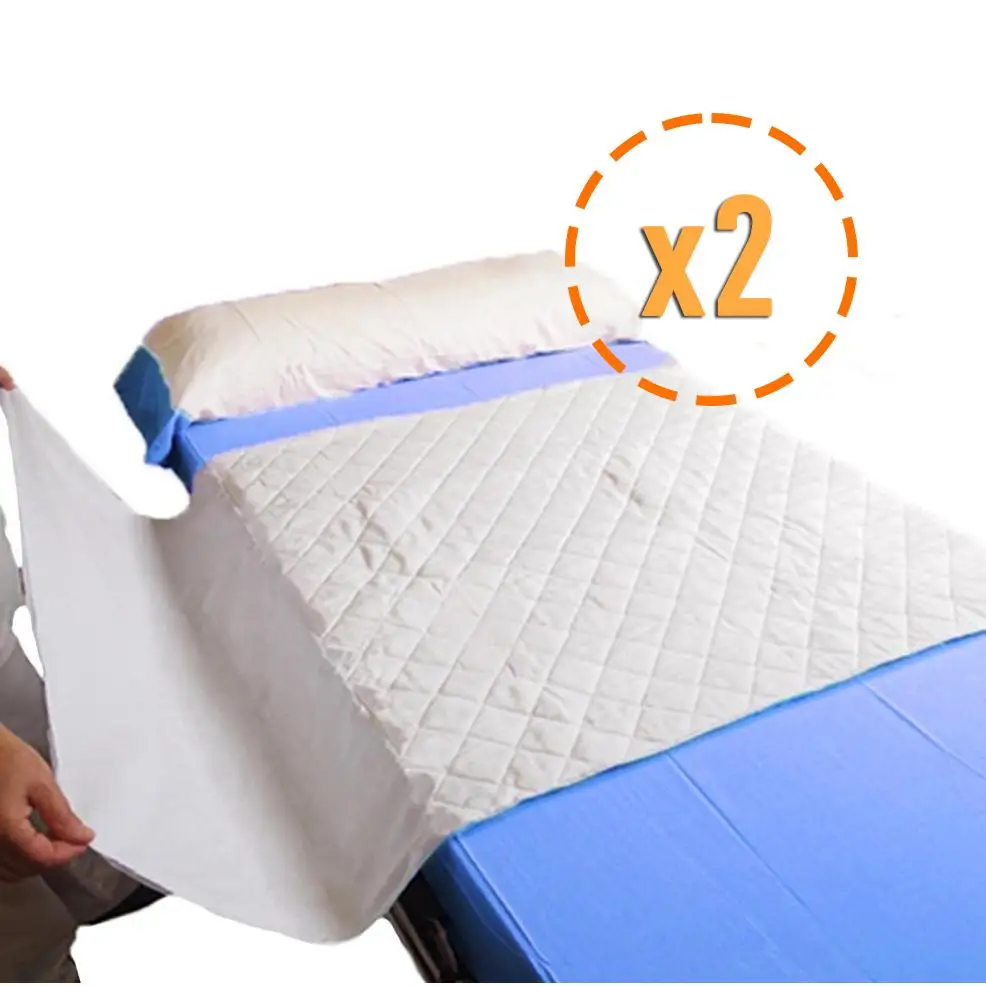 PACK 2 Empapadores Absorbentes Lavables Cama 90cm Plus 4,65 Litros/m2 Ortoprime Ortoprime