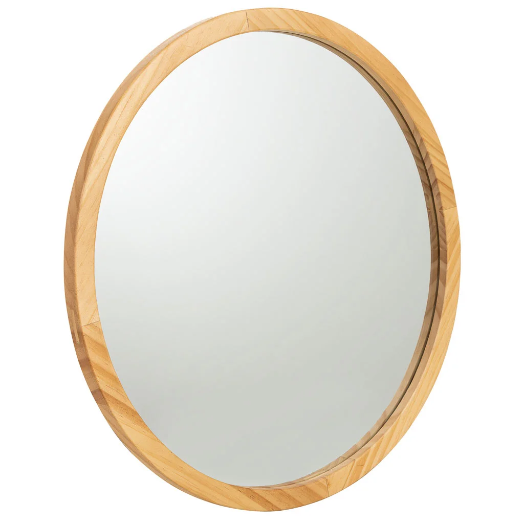 Wonderlust Deco - Espejo de madera 50x02x50 Marrón D50x02