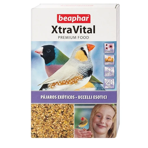 BEAPHAR Xtravital Comida para Pájaros Tropicales, 500 gr