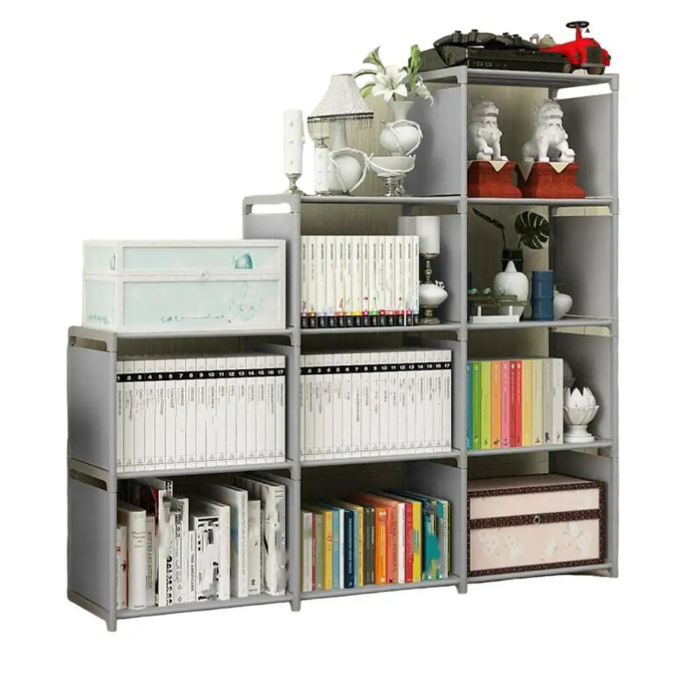 Estantería para el hogar, estantería para montar libros simple, armario creativo y moderno, juguete para niños