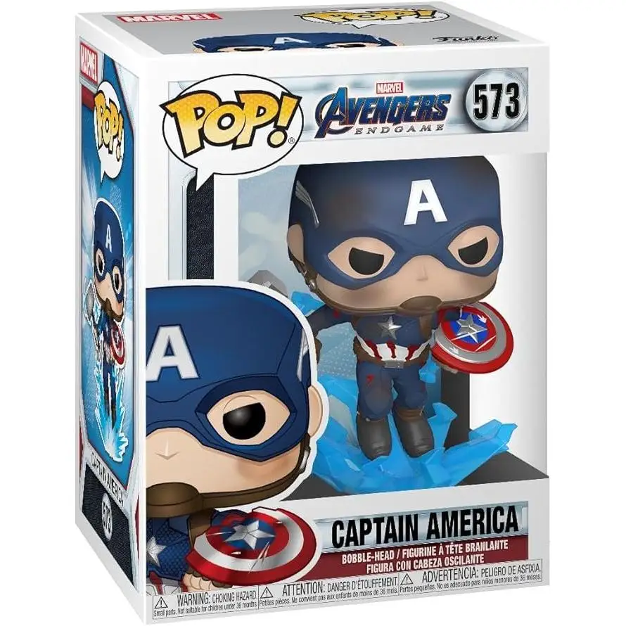 Funko Pop! Marvel: Avengers Endgame - Captain America with Broken Shield & Mjolnir-collectible vinyl figure-gift Idea-official goods-toys for children and adults-MR POPYE