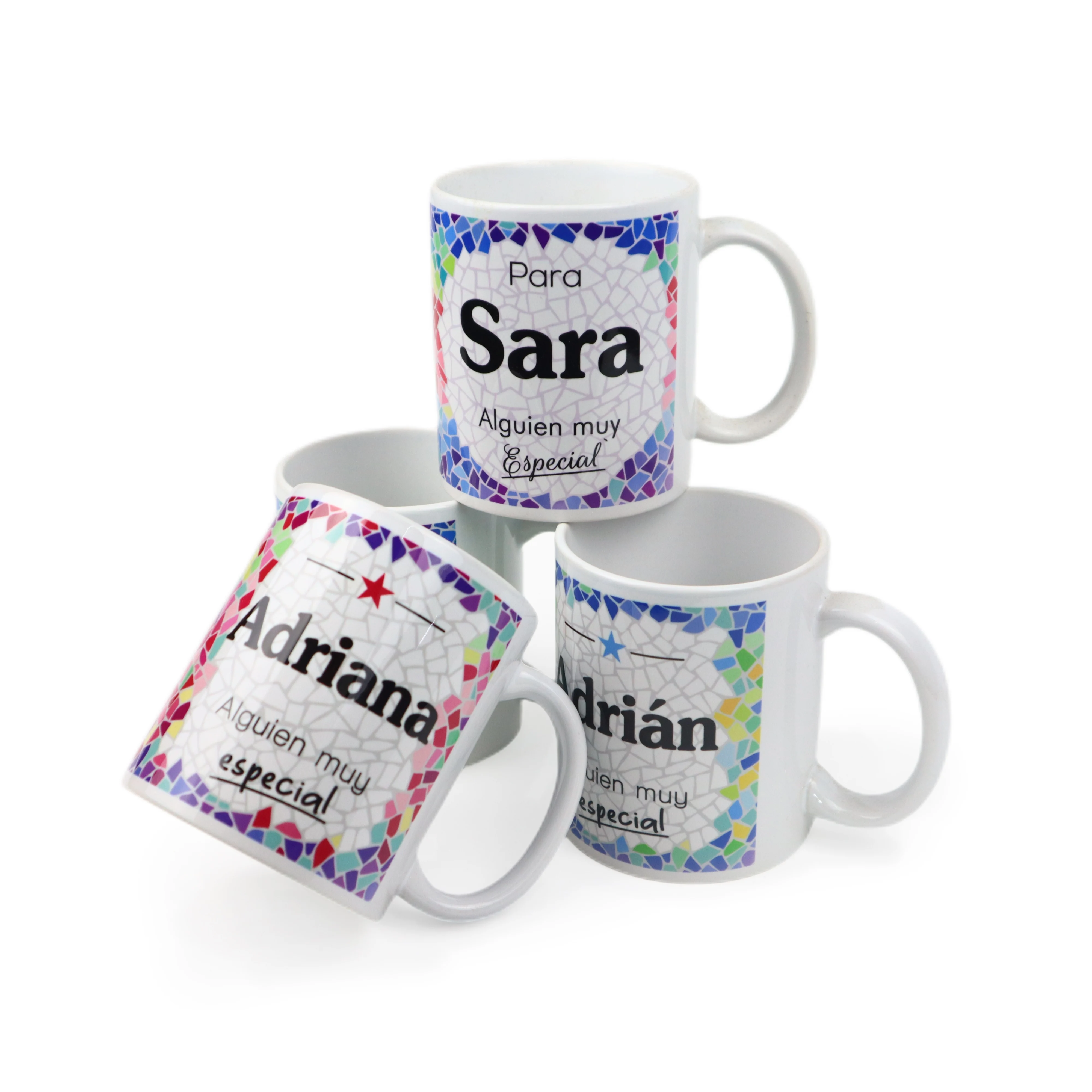 Personalized Mug Set with Gift Box, 330ml Capacity, 9.5 x 8 x 8 cm, Unique Ceramic Design for Coffee or Tea, Various Colors, Perfect for Breakfast or as a Christmas Gift #1