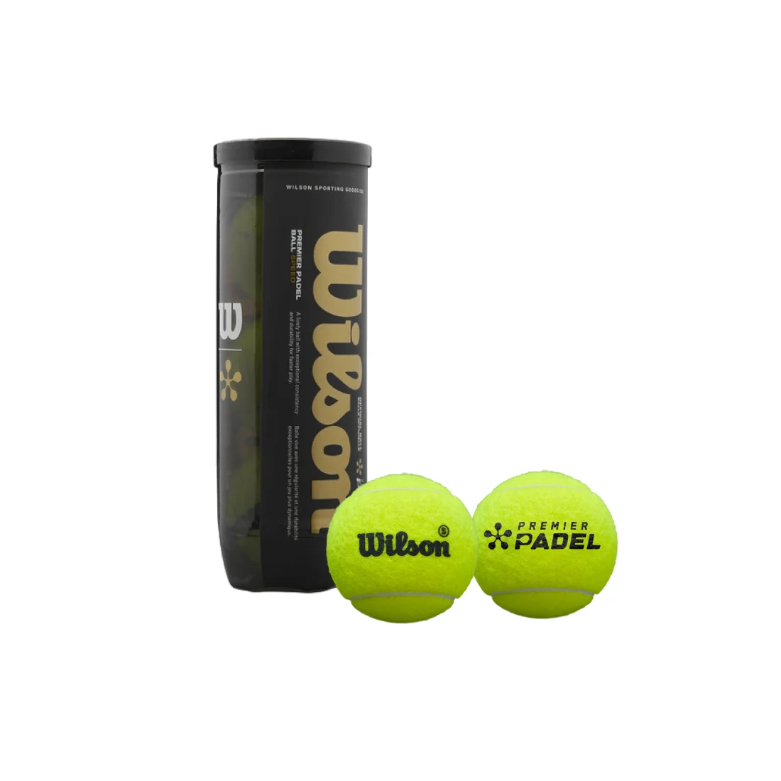 Wilson Amarillo Tubo De 3 Pelotas De Pádel Premier Speed Can - Imagen 7