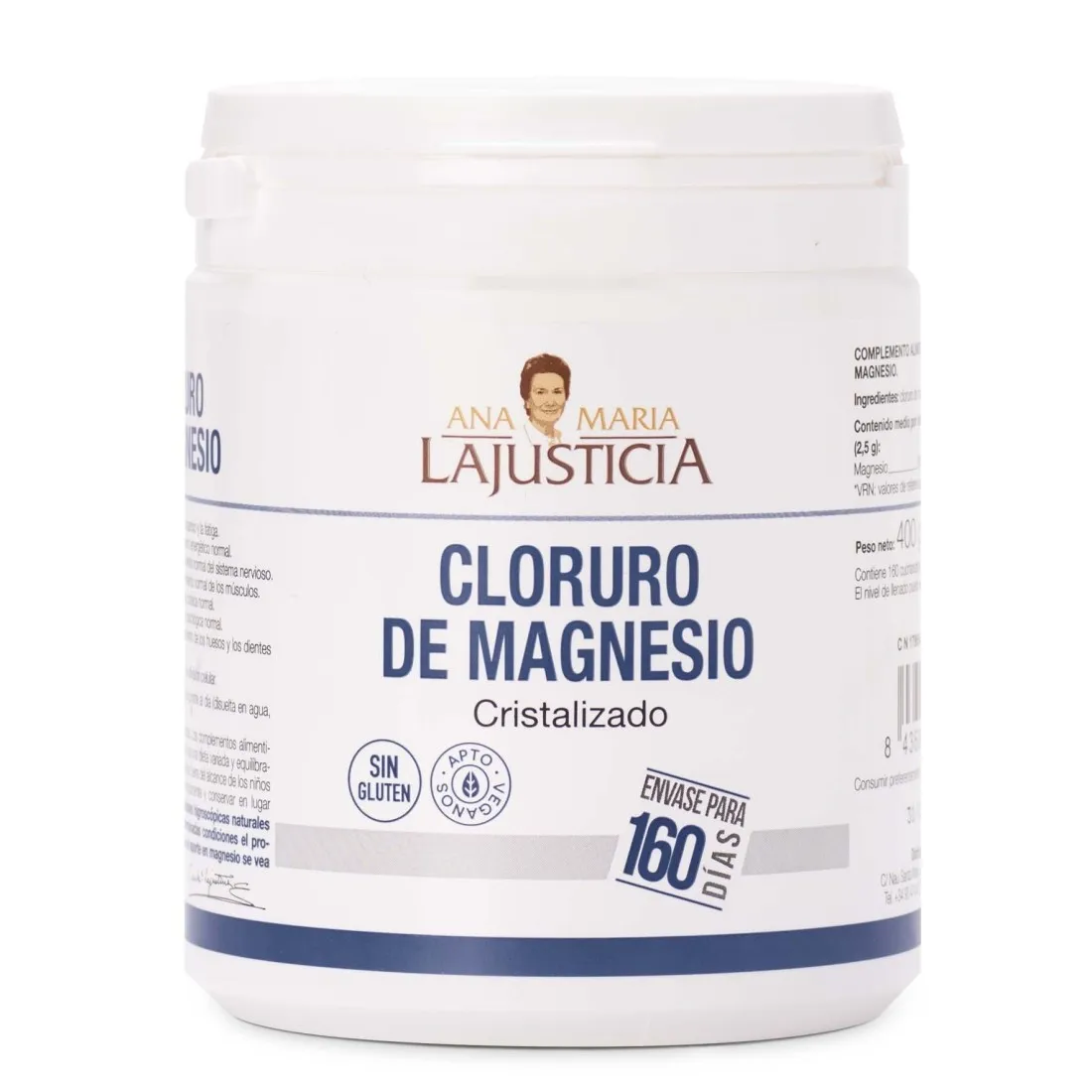 Ana Maria Lajusticia CLORURO DE MAGNESIO (400 gr) - Cristalizado
