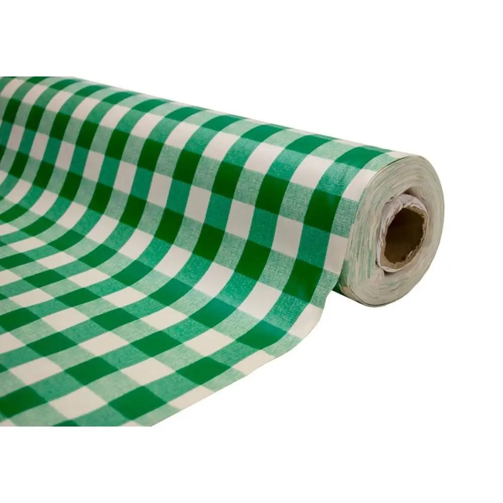Mantel Hulehule Tex -  Impermeable Pic Nic Verde Estampado Cuadros Resistente a Manchas y De Fácil Limpieza