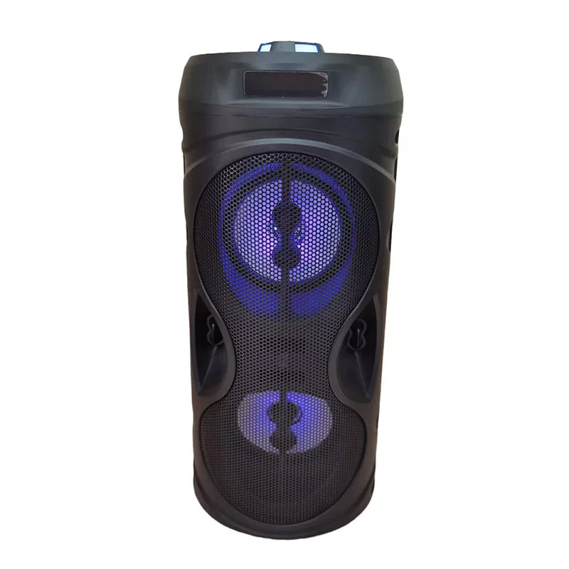 35x14cm Big Mic Party Speakers Car Gun Barrel karaoke Cart Portable Speaker With LED Display Cheap