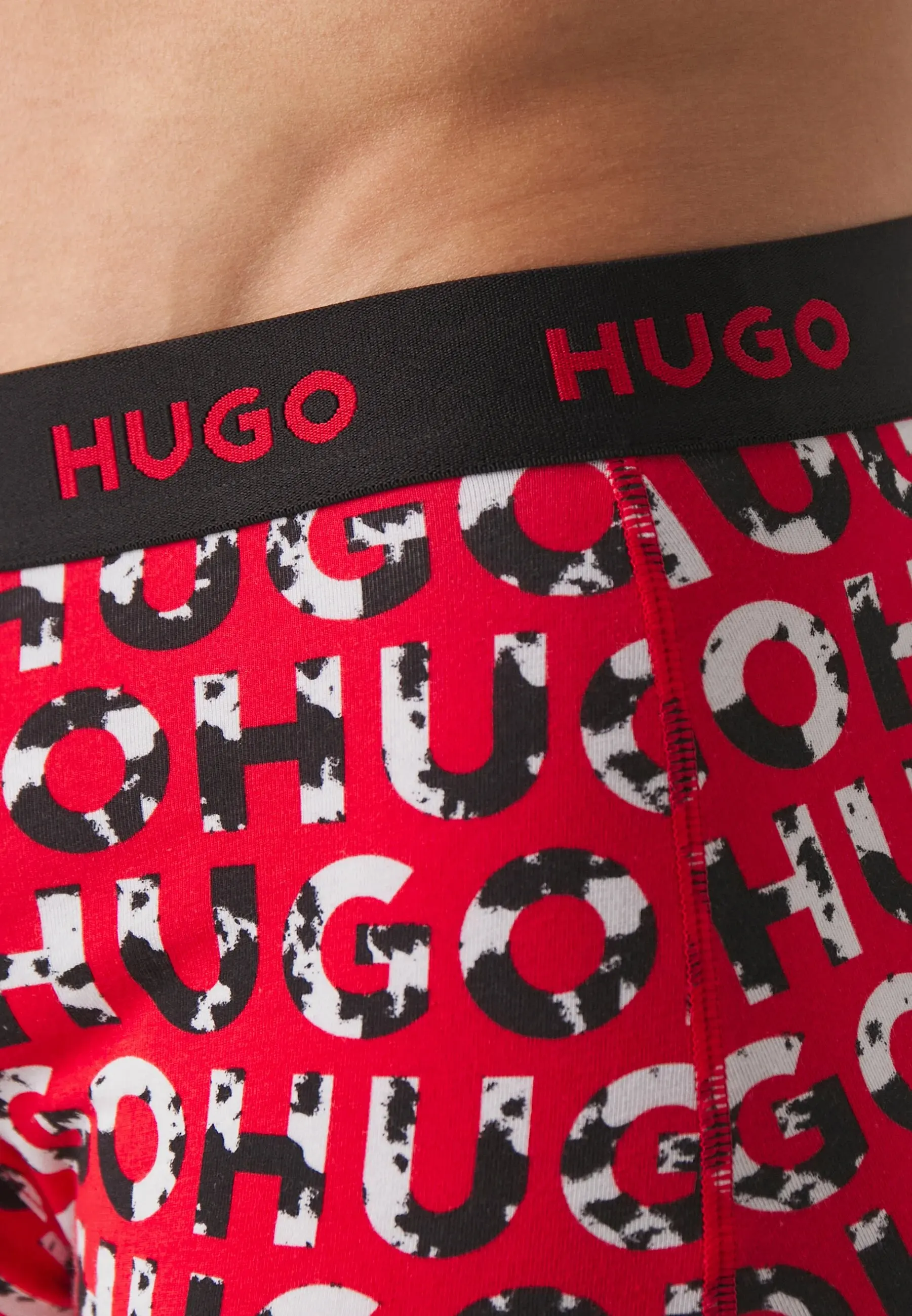 Boxer Hugo -3 Pack- Design Cotton Stretch (black, Kaki and fantasy)