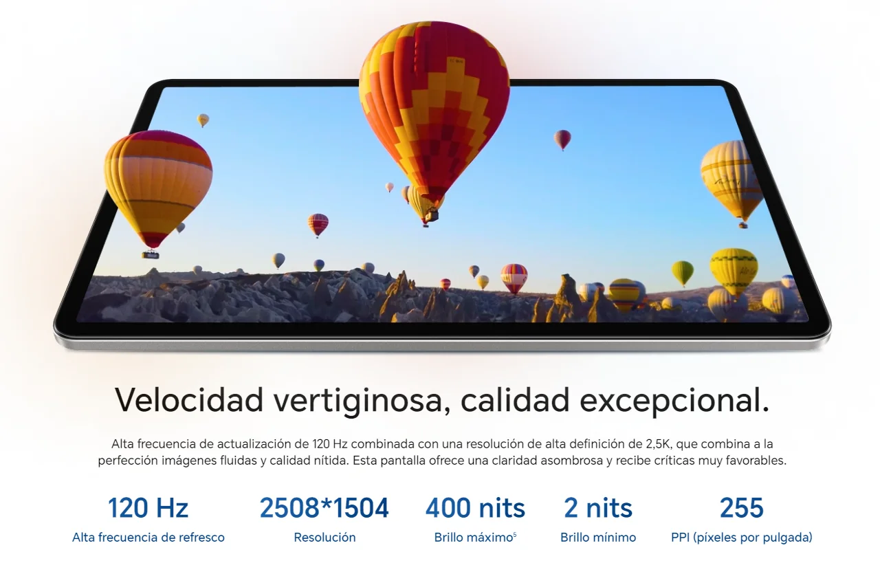Tablet – HONOR Pad X9A, WiFi, 6GB+128GB, EU Versión tableta android, 11,5 pulgadas 120Hz 2,5K, 8300mAh, Qualcomm 6nm Snapdragon® 685 3