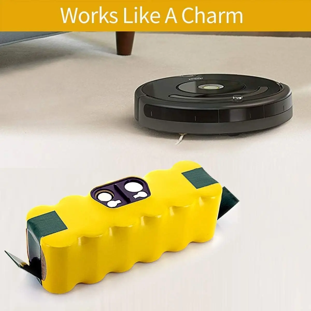 Premium battery 4500max: compatible with roomba irobot series 500, 600, 700, 800 and 900. Maximum capacity