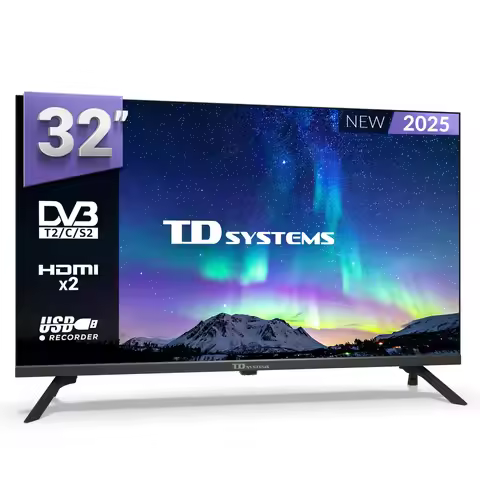 32 inch hd tv not smart tv, usb recorder player, dvb-t2/c digital tuner - td systems k32dlk21h