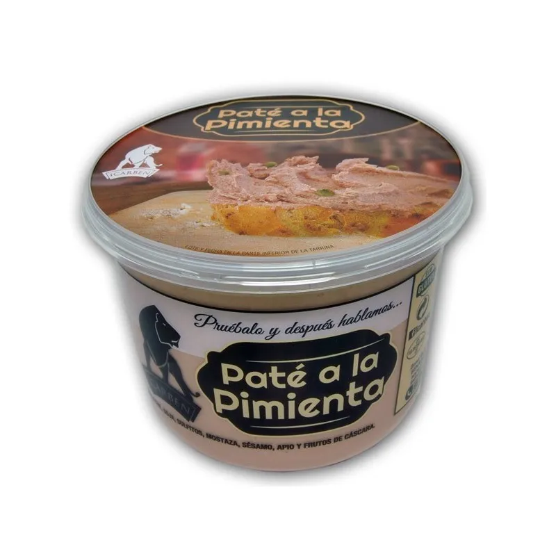 (Pack 2) Paté a la Pimienta Verde Icarben 500gr Deleita tu Paladar con la Maestría Culinaria de la serranía Ronda, Descubriendo un Manjar Gourmet que Despliega Arte y Exclusividad en Cada Exquisito Bocado.