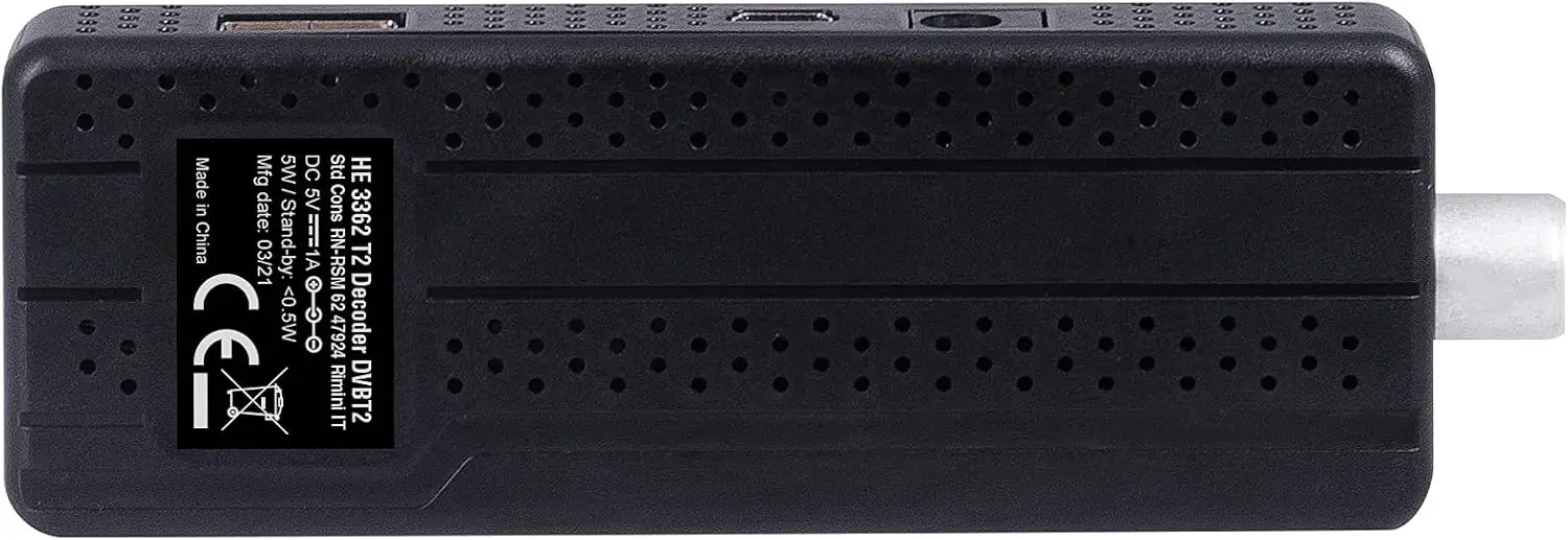 Trevi he 3362 - mini digital terrestrial decoder hd dvbt-t2 h.265 hevc 10 bit