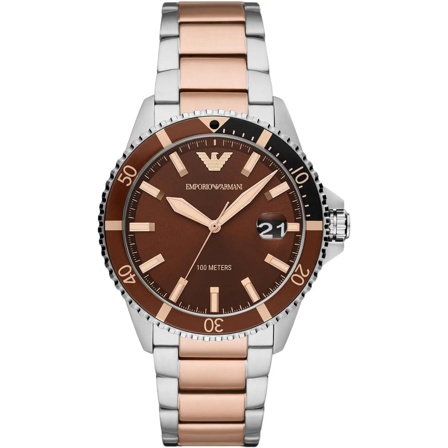 Armani Hombre Reloj Analógico Cuarzo Con Correa De Acero Inoxidable.