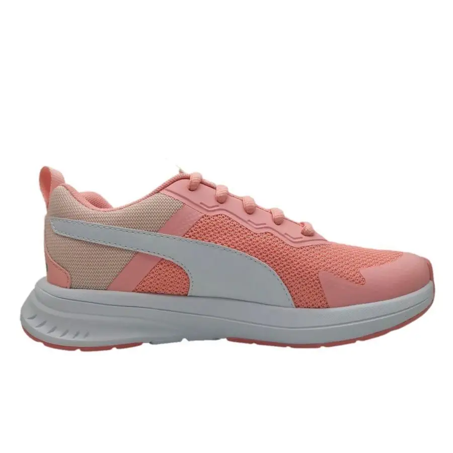 Puma evolve run mesh pink and white sports shoes puma maximum comfort with soft foam #1