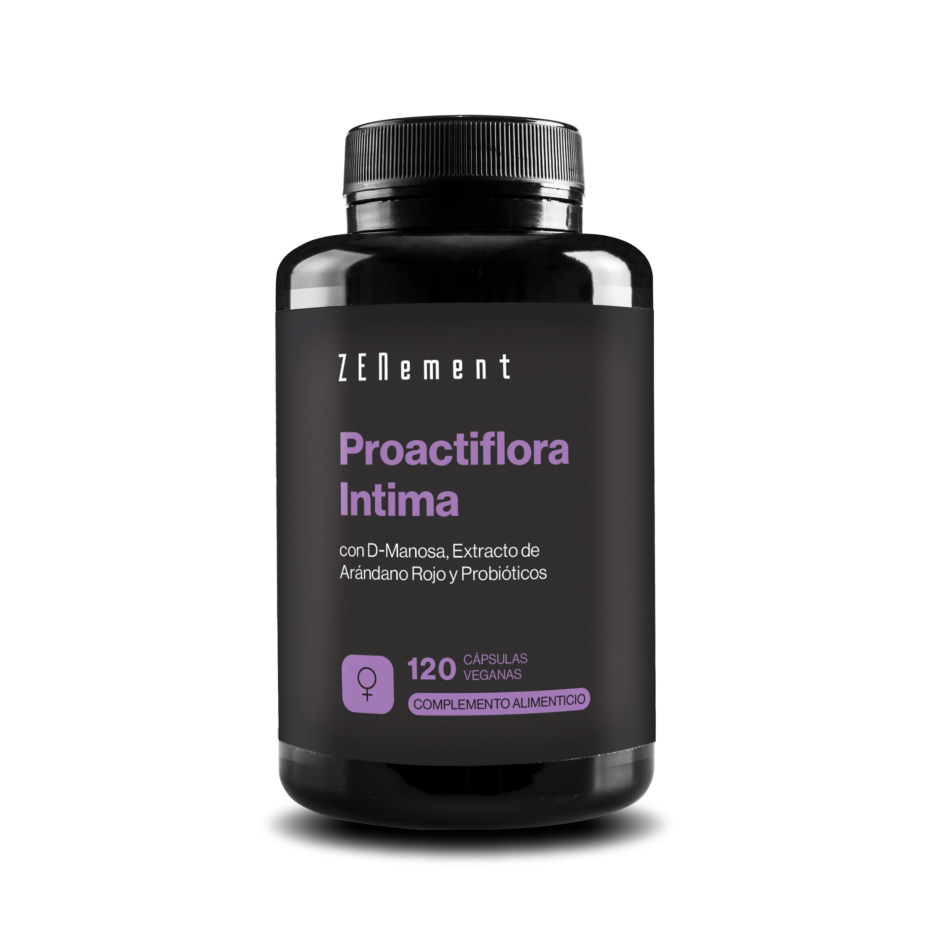 Proactiflora Intima con D-Manosa, Extracto de Arándano Rojo y Probióticos - 120 Cápsulas Zenement