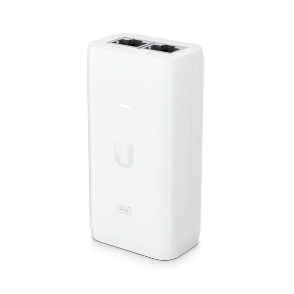 Ubiquiti Inyector Poe+ Gigabit U-poe-af 802.3af 48v 0,5a Con Conector Rj45 y Enchufe Eu